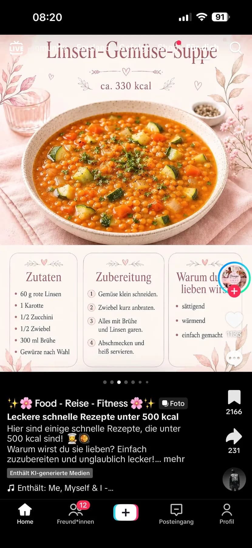 Linsen-Gemüse-Suppe – Rezeptbild