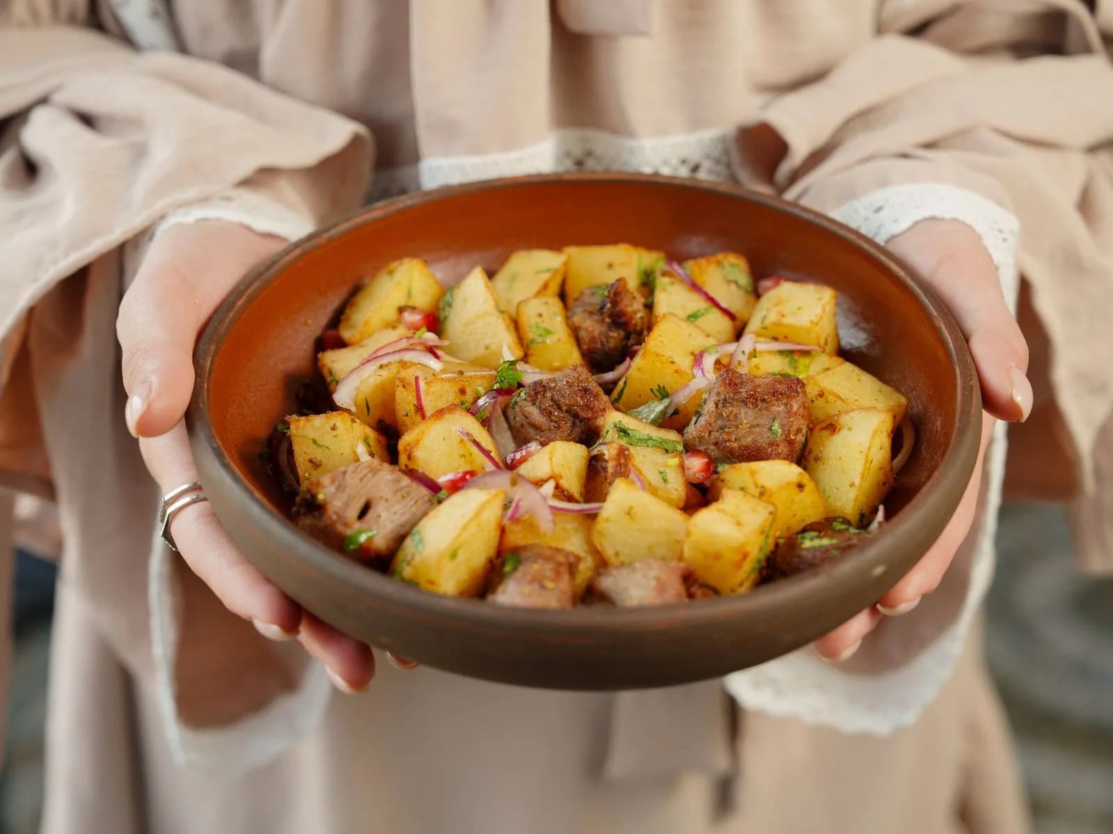 High-Protein Hackfleisch-Kartoffel-Bowl