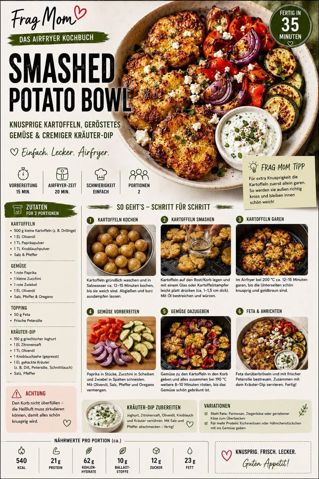 Smashed-Potato-Bowl – Rezeptbild