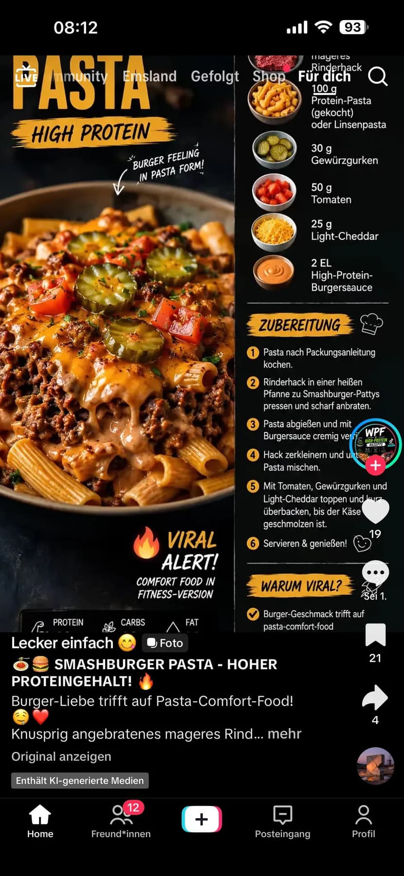 Smashburger-Pasta – Rezeptbild