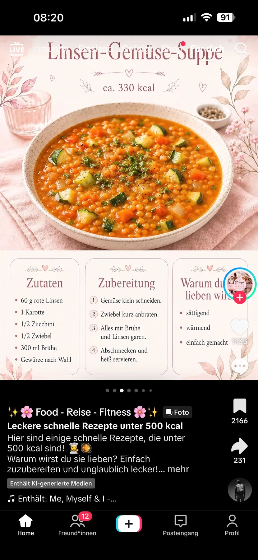 Linsen-Gemüse-Suppe – Rezeptbild
