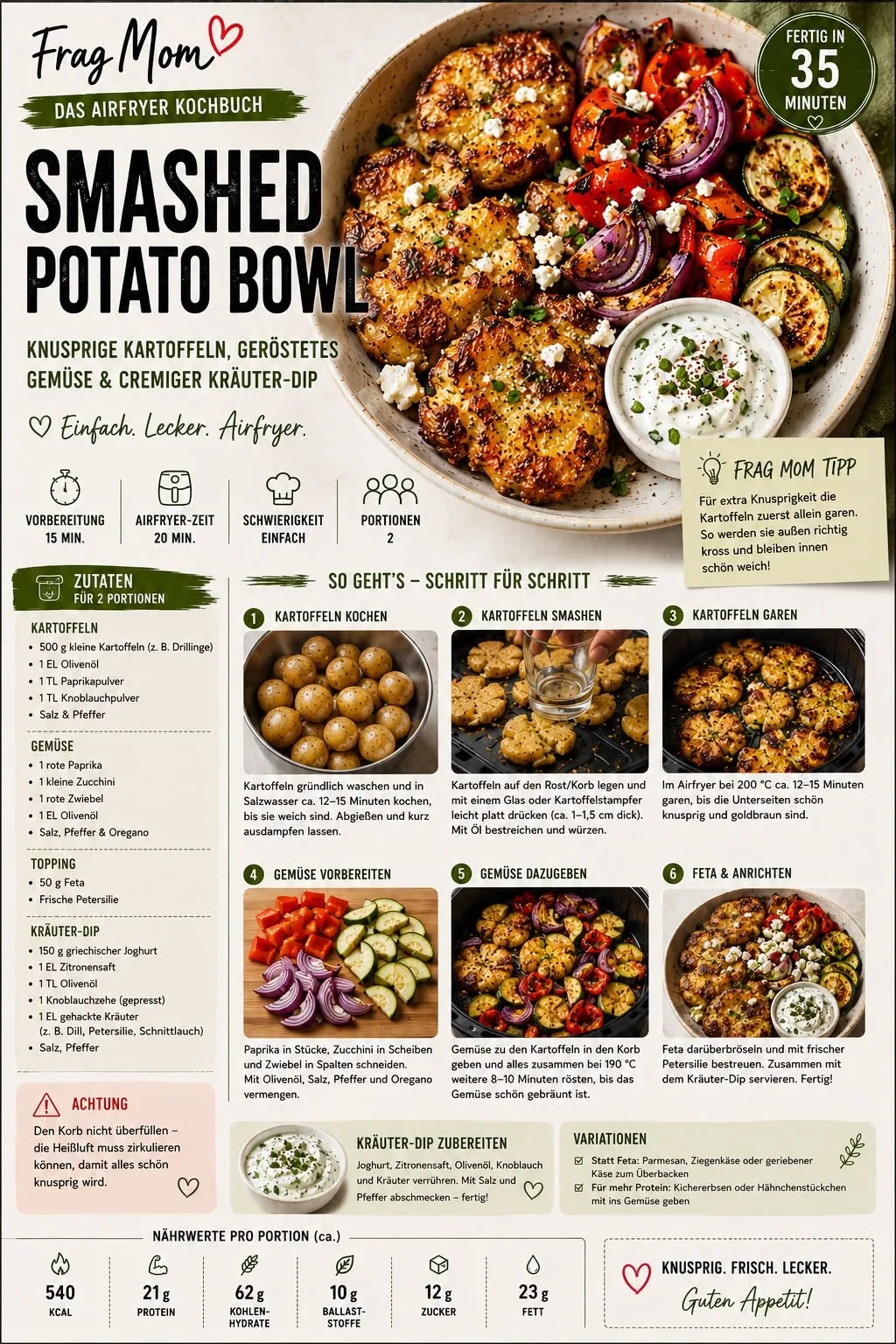 Smashed-Potato-Bowl – Rezeptbild