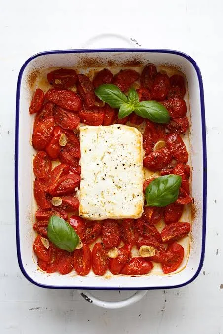 Feta und Tomate aus dem Ofen