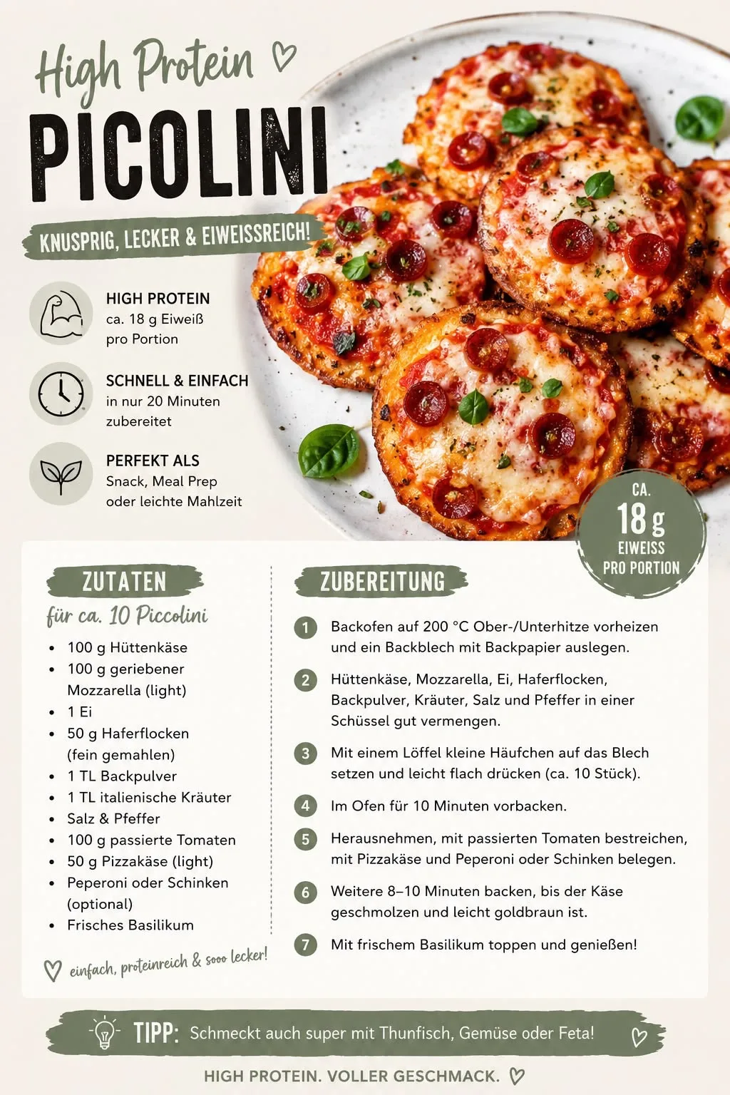 High Protein Picolini – Rezeptbild